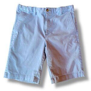 Vineyard Vines Boys Shorts Sz 14 Light Blue Adjustable Waist Cotton Chino Preppy